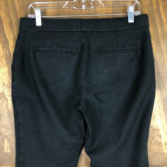 Ann Taylor LOFT Womens Pants Black Devin Capri Cotton Blend Stretch 8P - Picture 11 of 12